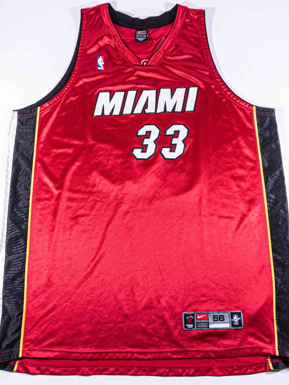 Vintage Nike Miami Heat Alonzo Mourning 33 Jersey Mens 3XL Size 56 Stitched